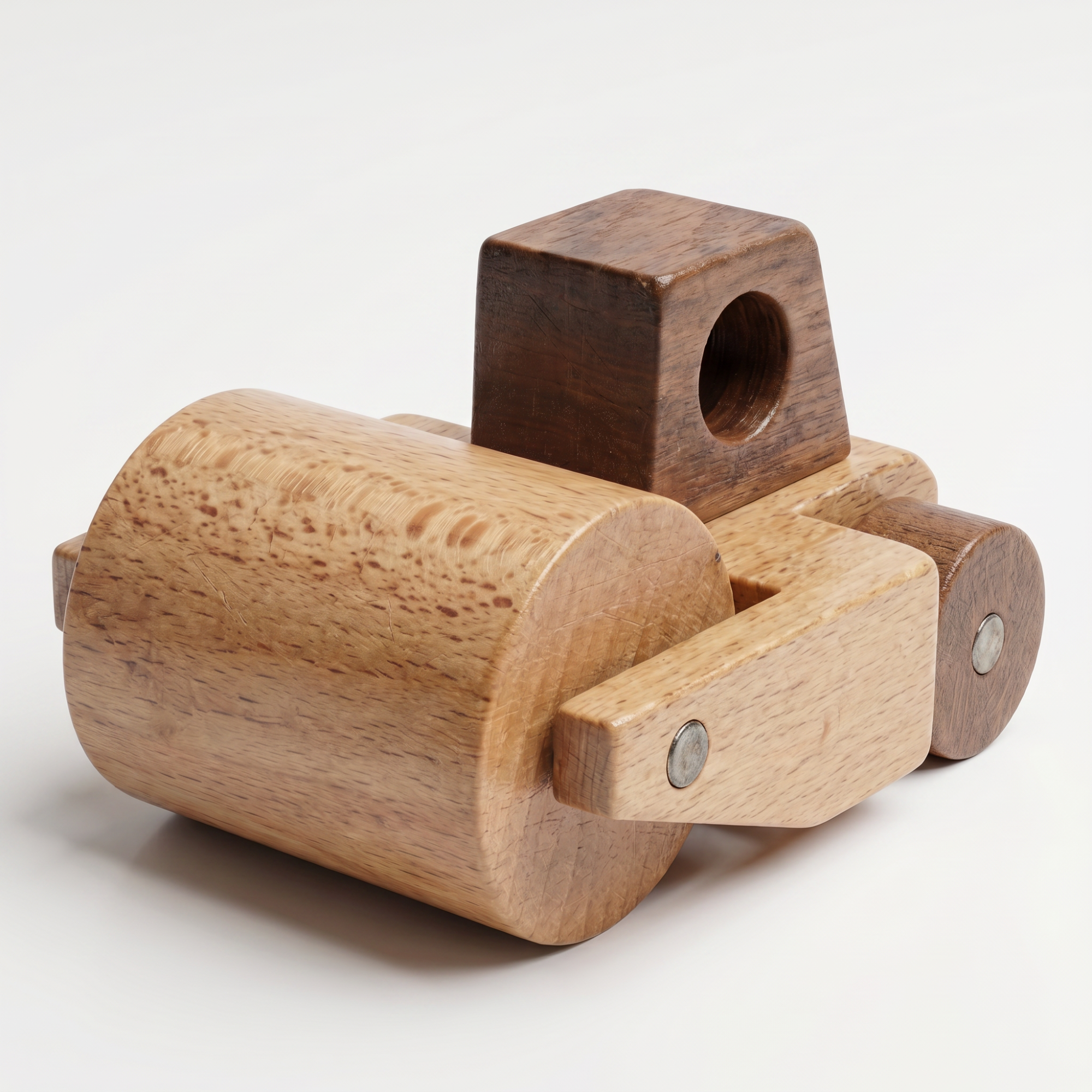 AI-generates product visualization - Wooden Road Roller Push Toy