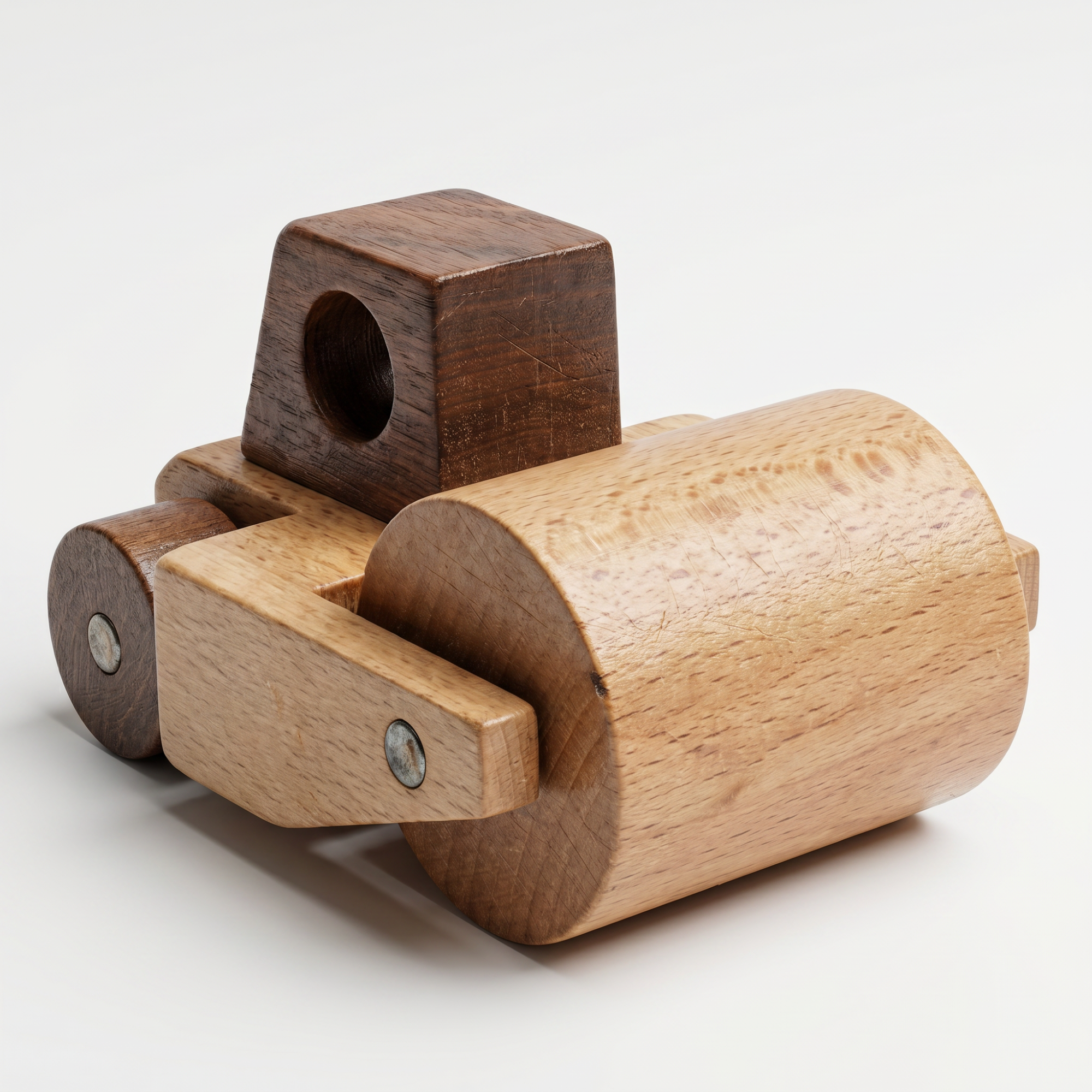 AI-generates product visualization - Wooden Road Roller Push Toy