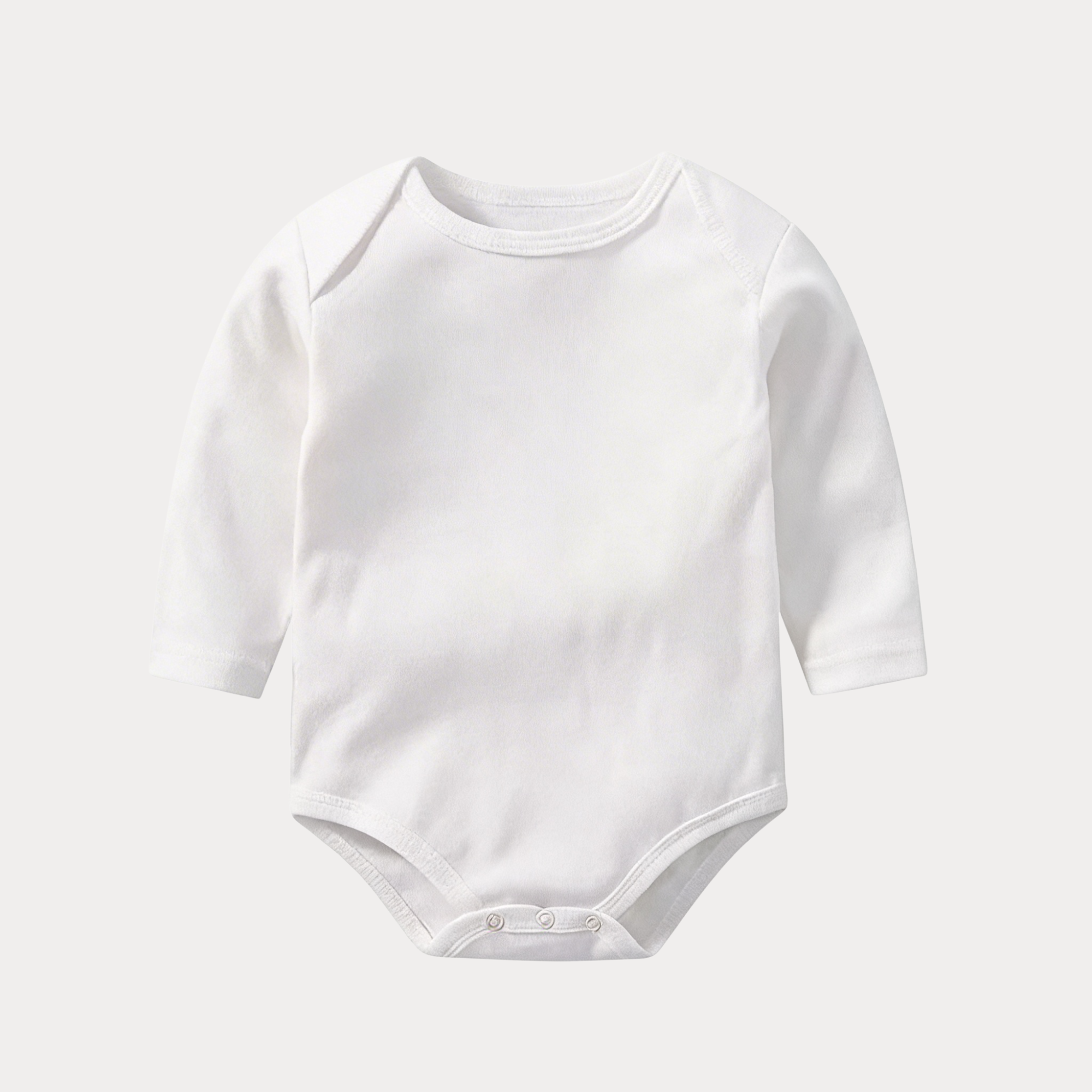 AI-generates product visualization - Organic Cotton Long Sleeve Onesie Multipack