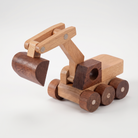 AI-generates product visualization - Wooden Excavator Push Toy