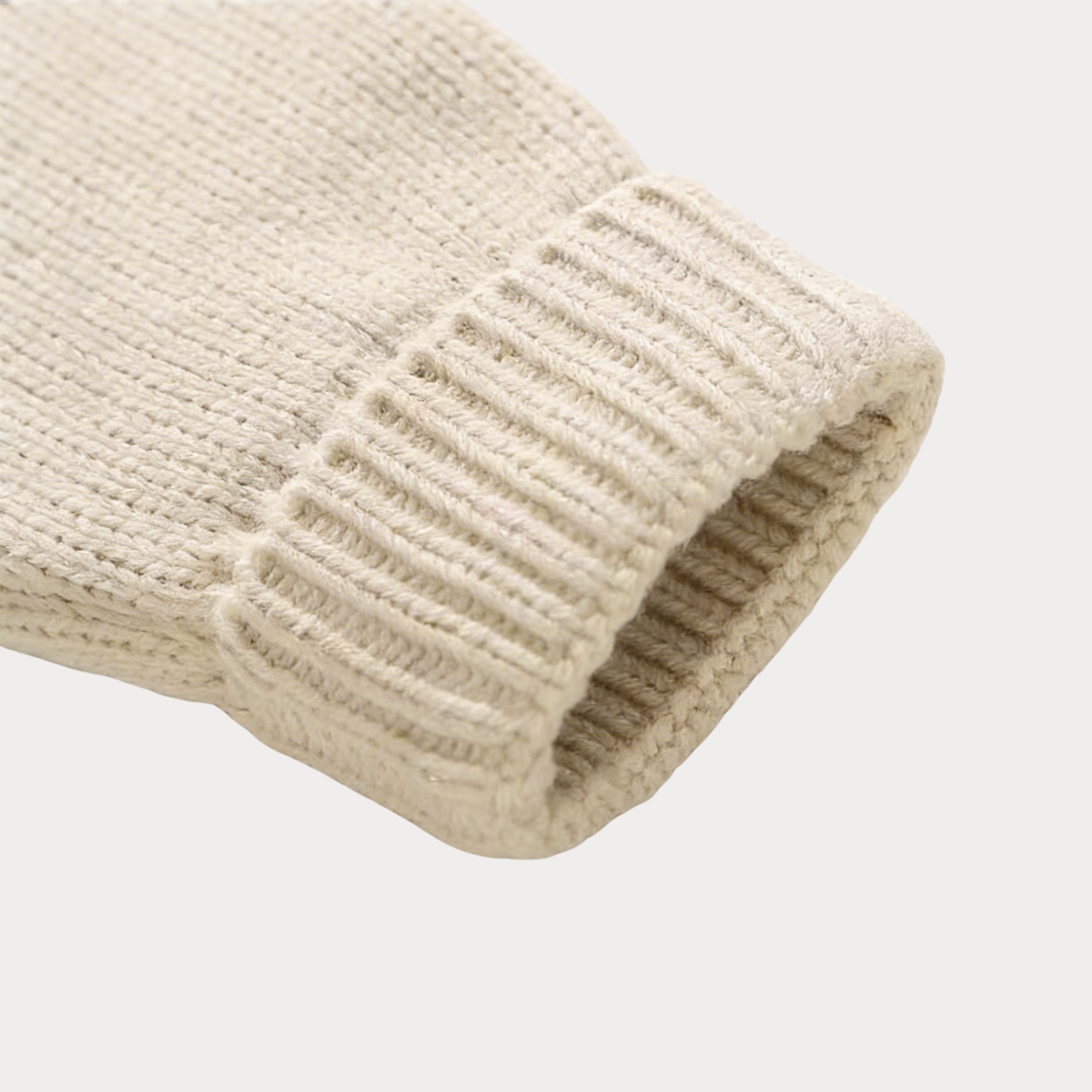 AI-generates product visualization - Cable Knit Sweater Set — Warm Oat