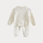 AI-generates product visualization - Pom Heart Knit Set — Ivory