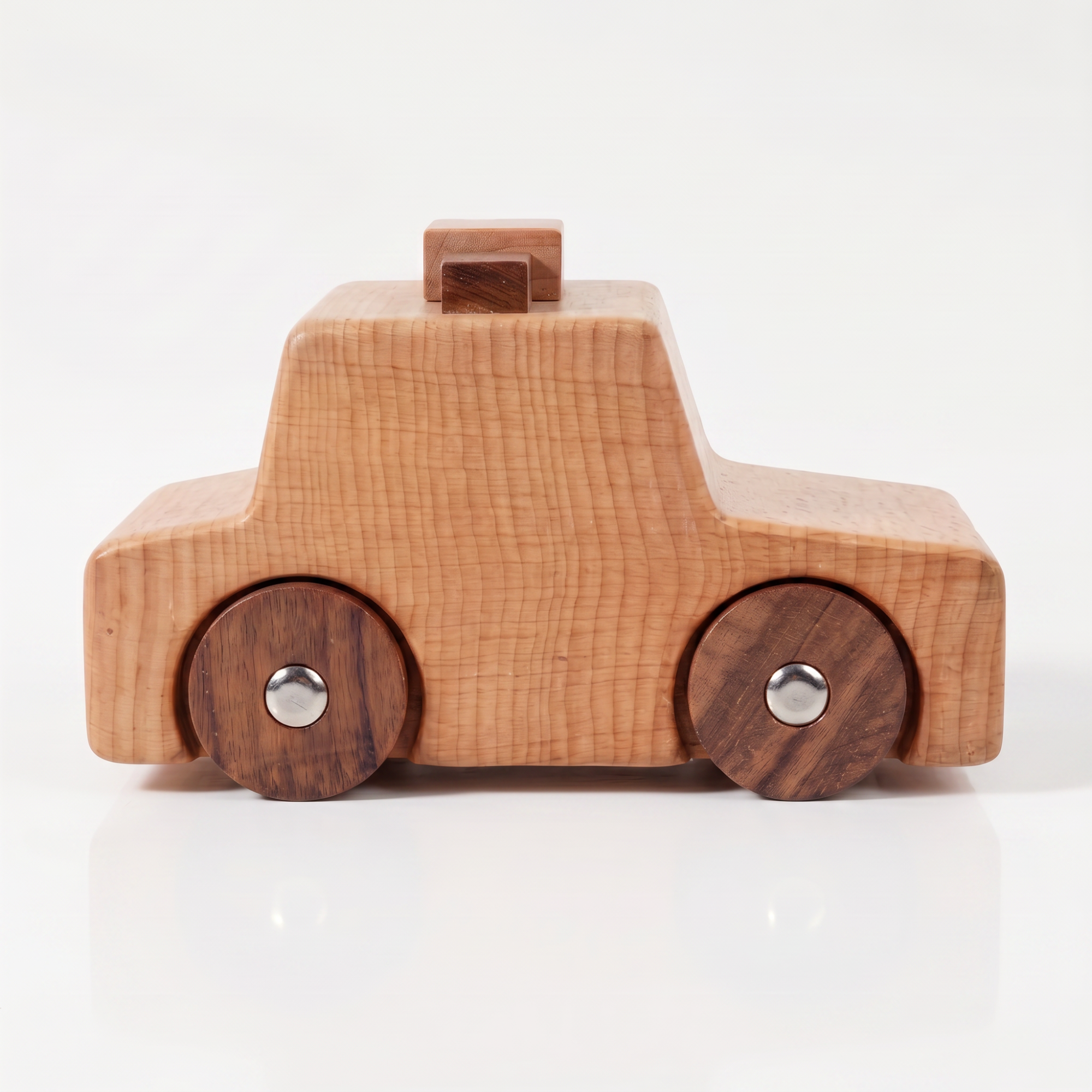 AI-generates product visualization - Wooden Push Car Toy