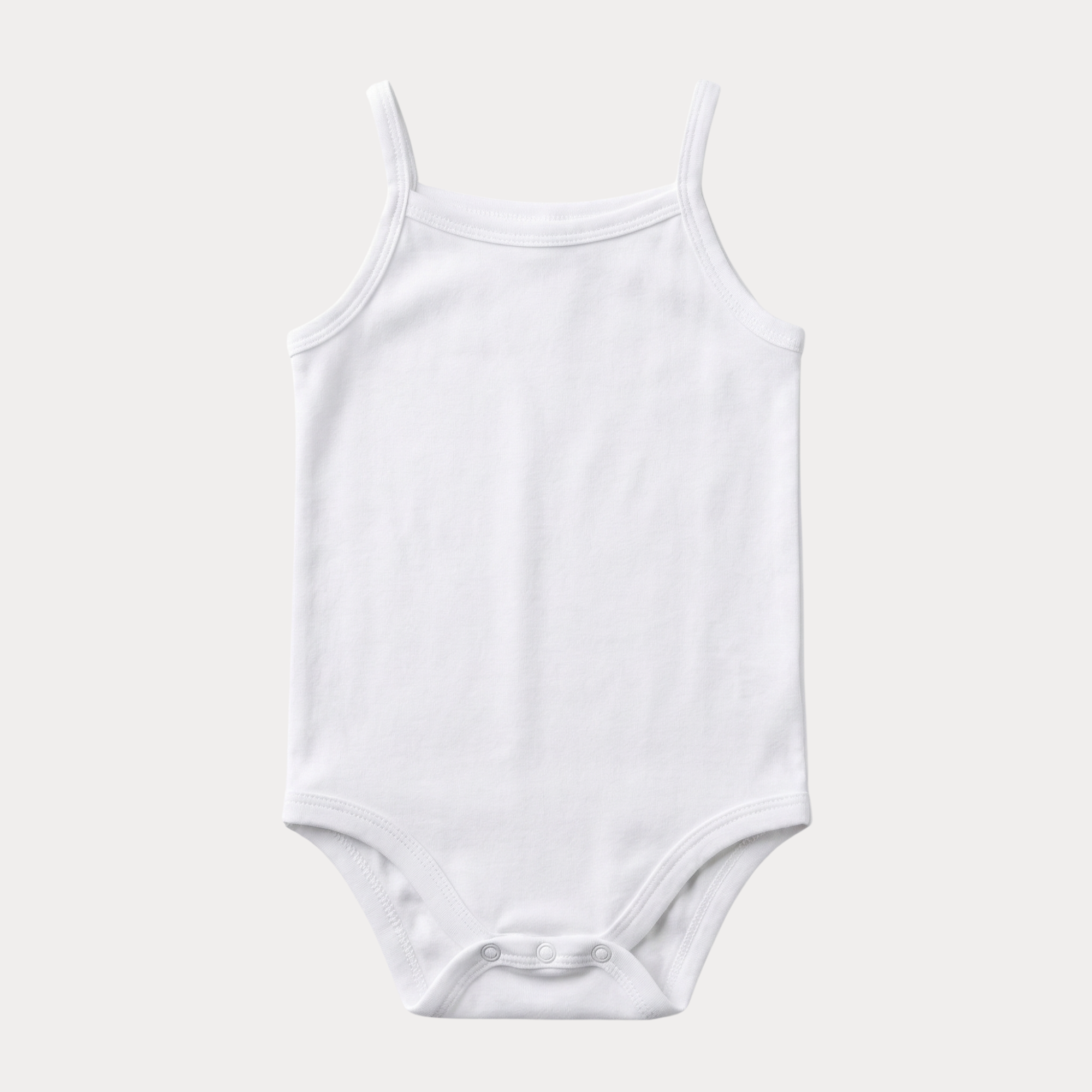 AI-generates product visualization - Organic Cotton Sleeveless Cami Onesie Multipack